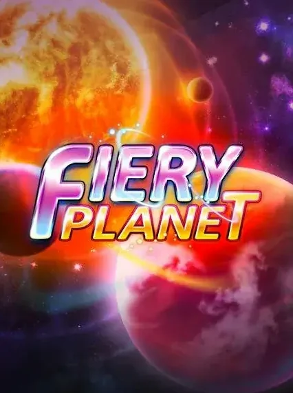 Decorative casino game artwork for Luckywins: Fiery Planet