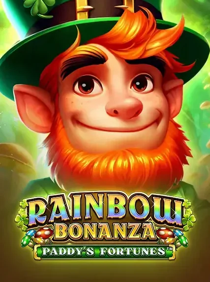 Decorative casino game artwork for Luckywins: Rainbow Bonanza Paddys Fortunes